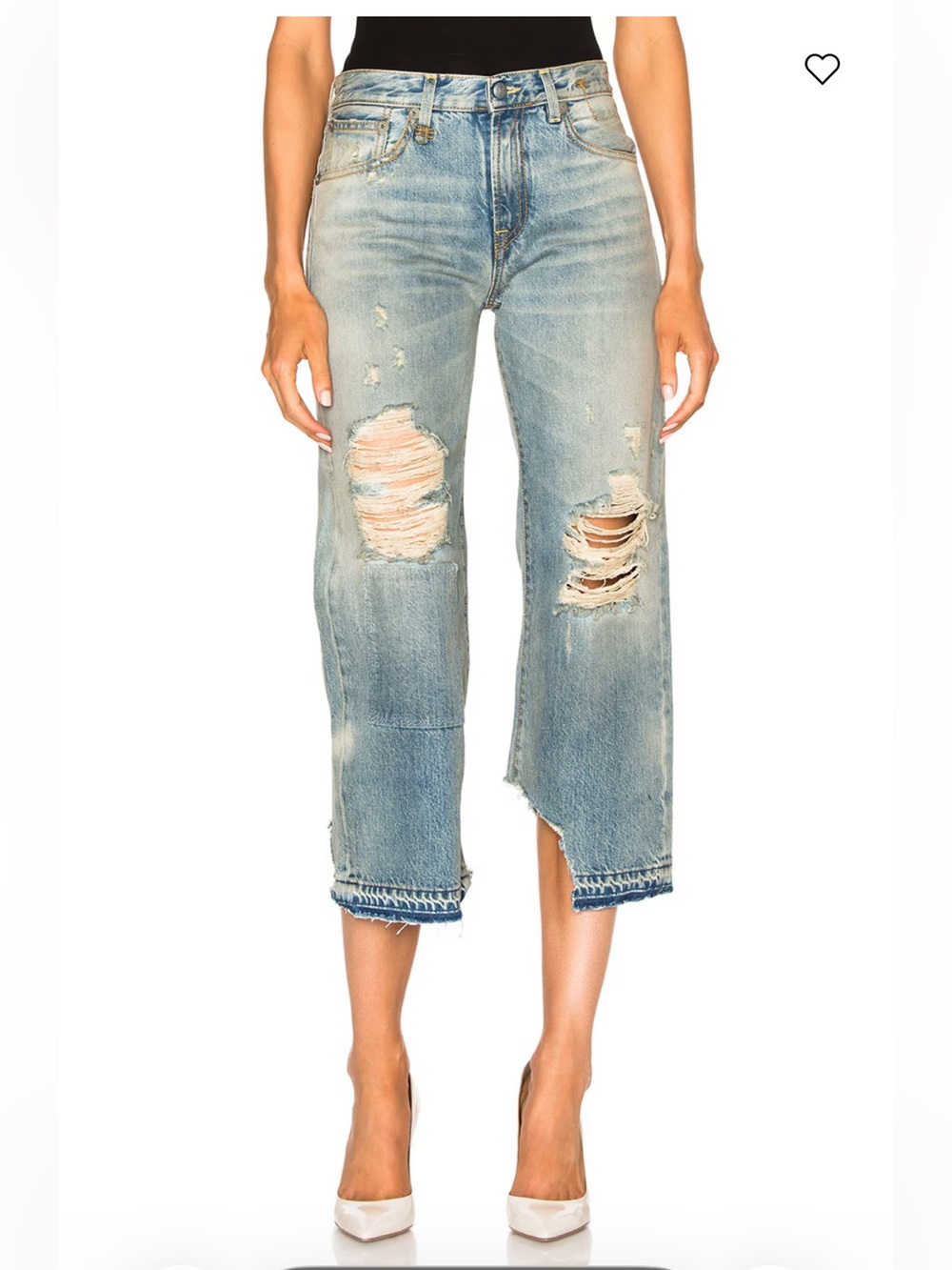 R13 Camille Cropped Jeans